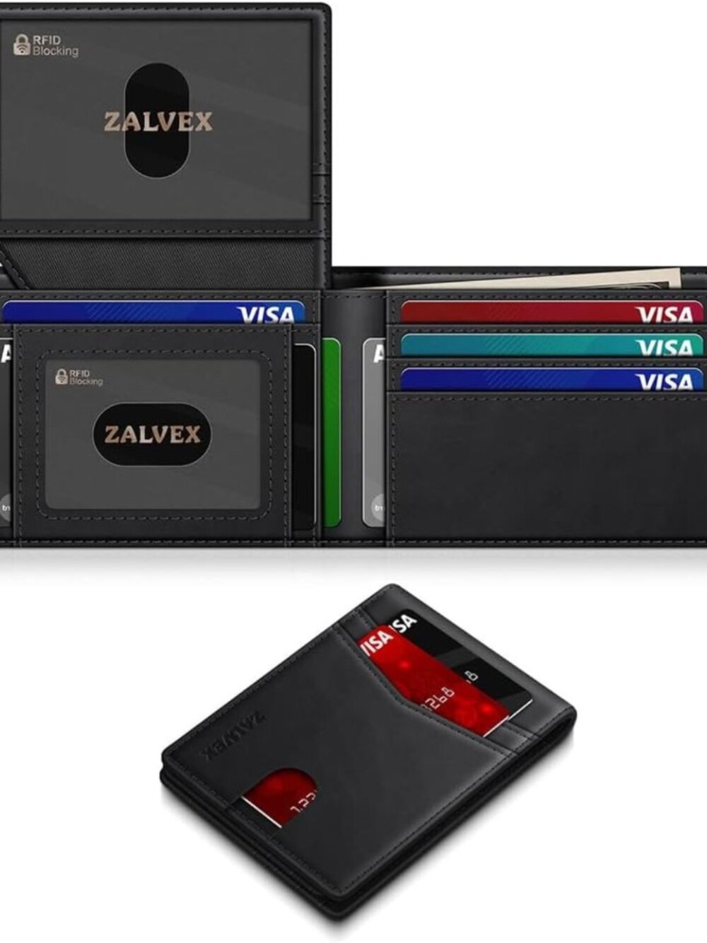 Slim RFID Blocking Leather Wallet for Men | Stylish Credit Card Holder